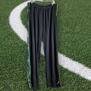 NWT PBX Pro Black Athletic Pants with Blue and Green Side Stripe Size XXL